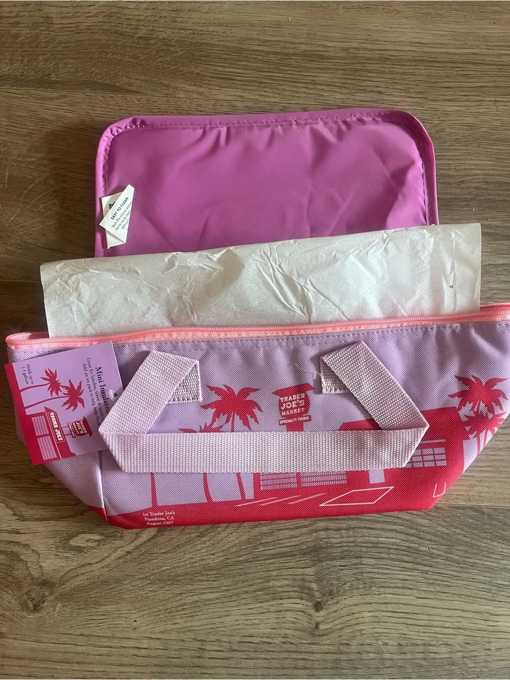 Trader Joe’s Purple and Pink Insulated Lunch Bag